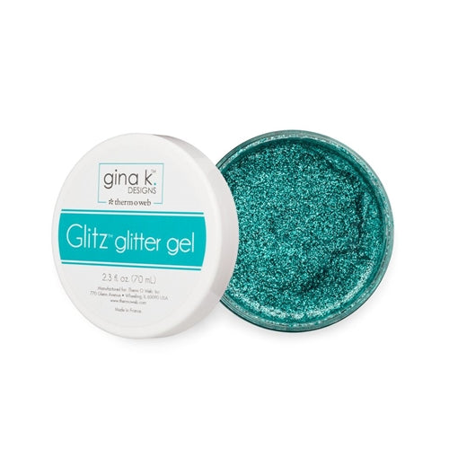 Simon Says Stamp! Therm O Web Gina K Designs TURQUOISE SEA Glitz Glitter Gel 18137