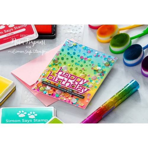 Simon Says Stamp! Therm O Web RAINBOW SHATTERED Deco Foil Transfer Sheets iCraft 54095 | color-code:ALT1