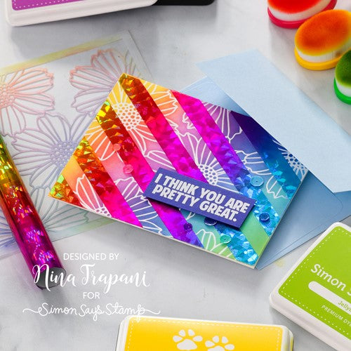 Simon Says Stamp! Therm O Web RAINBOW SHATTERED Deco Foil Transfer Sheets iCraft 54095 | color-code:ALT2
