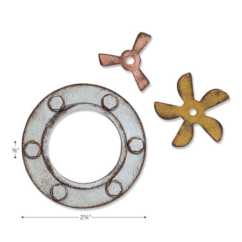 Simon Says Stamp! Tim Holtz Sizzix STEAMPUNK PARTS Bigz Die 664185