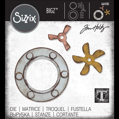 Simon Says Stamp! Tim Holtz Sizzix STEAMPUNK PARTS Bigz Die 664185