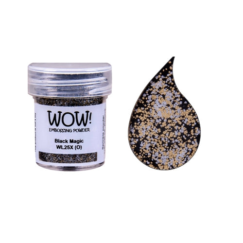 Wow! Embossing Powder Black and White Bundle: Primary Ebony, Opaque Br —  Grand River Art Supply