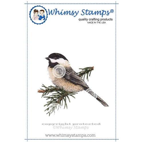 Simon Says Stamp! Whimsy Stamps CHICKADEE Cling Stamp DA1110