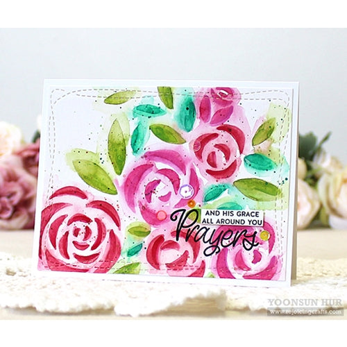 Simon Says Stamp! Simon Says Stamp Stencil BOUQUET OF ROSES ssst121442 | color-code:ALT2
