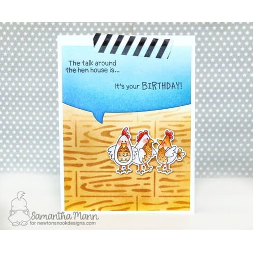 Simon Says Stamp! Newton's Nook Designs CLUCK Clear Stamps NN1904S02