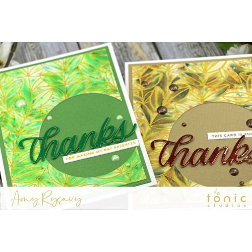 Simon Says Stamp! Tonic FLOURISHING GREEN Mirror Card Satin Cardstock 9493e | color-code:ALT01