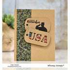 Simon Says Stamp! Whimsy Stamps MILITARY CAMO BACKGROUND Rubber Cling Stamp DDB0022