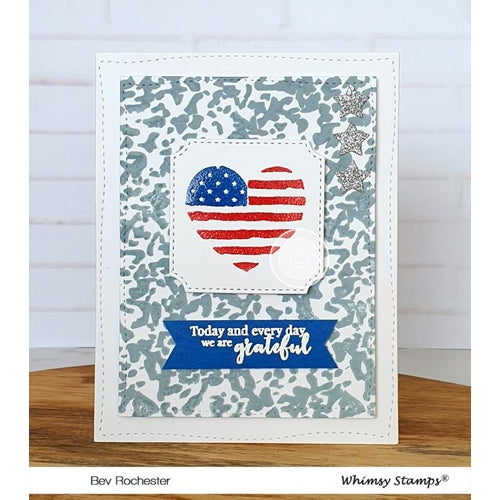 Simon Says Stamp! Whimsy Stamps MILITARY CAMO BACKGROUND Rubber Cling Stamp DDB0022