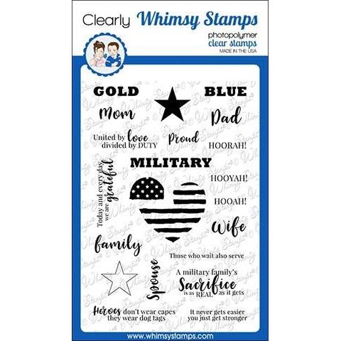 Simon Says Stamp! Whimsy Stamps MILITARY FAMILY Clear Stamps CWSD251