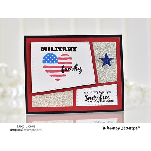 Simon Says Stamp! Whimsy Stamps MILITARY FAMILY Clear Stamps CWSD251