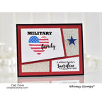 Simon Says Stamp! Whimsy Stamps MILITARY FAMILY Clear Stamps CWSD251
