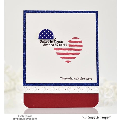 Simon Says Stamp! Whimsy Stamps MILITARY FAMILY Clear Stamps CWSD251