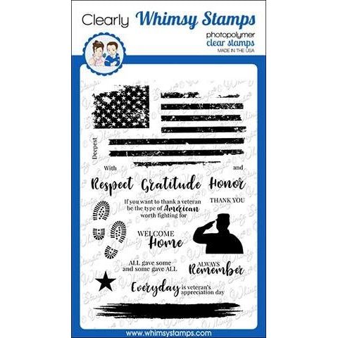 Simon Says Stamp! Whimsy Stamps MILITARY HEROES Clear Stamps CWSD250