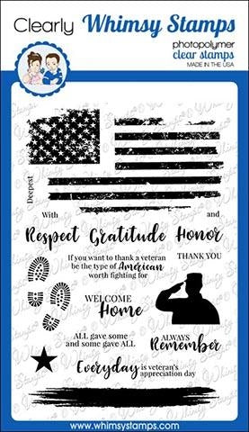Simon Says Stamp! Whimsy Stamps MILITARY HEROES Clear Stamps CWSD250