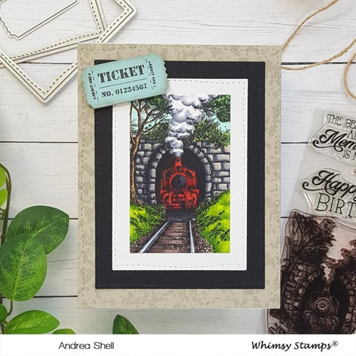 Simon Says Stamp! Whimsy Stamps ENJOY THE JOURNEY Clear Stamps CWSD249