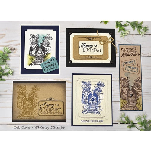 Simon Says Stamp! Whimsy Stamps ENJOY THE JOURNEY Clear Stamps CWSD249