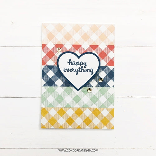 Simon Says Stamp! Concord & 9th GINGHAM BACKGROUND Clear Stamp Set 10608