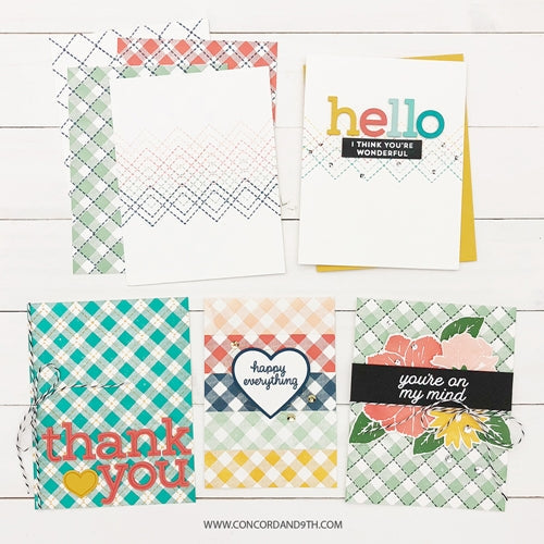 Simon Says Stamp! Concord & 9th GINGHAM BACKGROUND Clear Stamp Set 10608