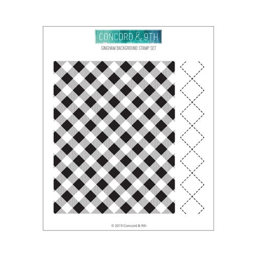 Simon Says Stamp! Concord & 9th GINGHAM BACKGROUND Clear Stamp Set 10608