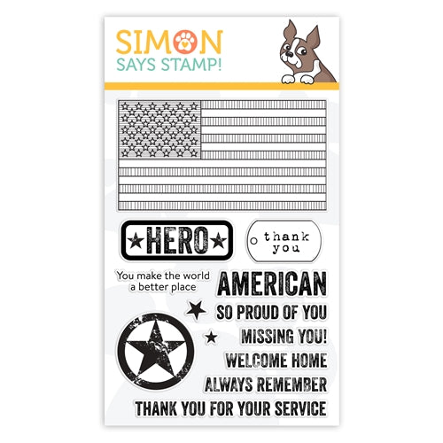 Simon Says Stamp Stencil AMERICAN FLAG ssst121441 *