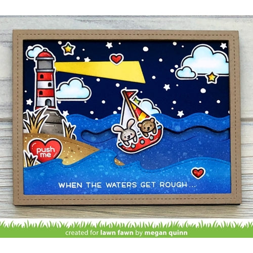 Simon Says Stamp! Lawn Fawn SLIDE ON OVER WAVES Die Cuts LF1985 | color-code:ALT1