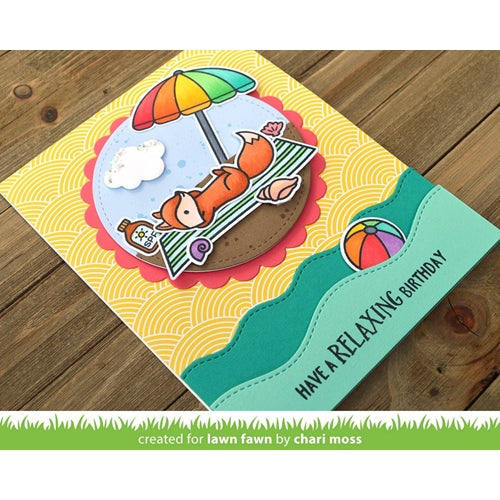 Simon Says Stamp! Lawn Fawn STITCHED SIMPLE WAVY BORDERS Die Cuts LF1984 | color-code:ALT1