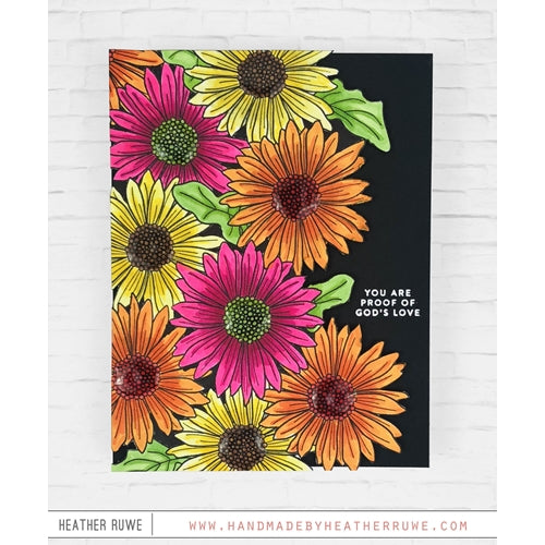 Simon Says Stamp! Simon Says Cling Stamp GERBERA DAISY BACKGROUND sss102014 | color-code:ALT2