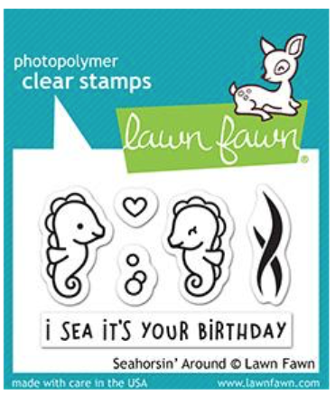Simon Says Stamp! Lawn Fawn SEAHORSIN' AROUND Clear Stamps LF1967