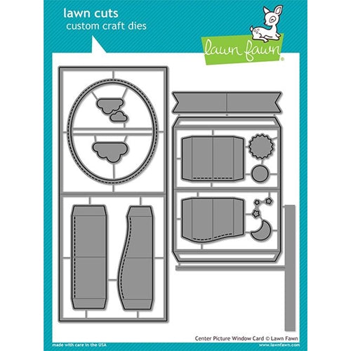 Simon Says Stamp! Lawn Fawn CENTER PICTURE WINDOW CARD Die Cuts LF1971
