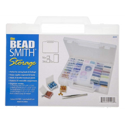 CRAFT MATES Bead Organizer and Plastic Storage Containers for
