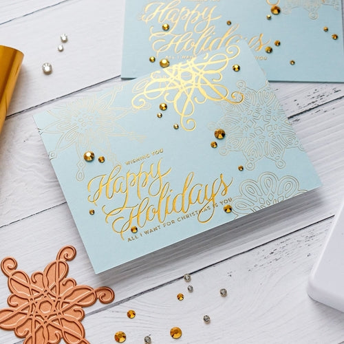 Simon Says Stamp! GLF 002 Spellbinders MATTE GOLD Glimmer Foil