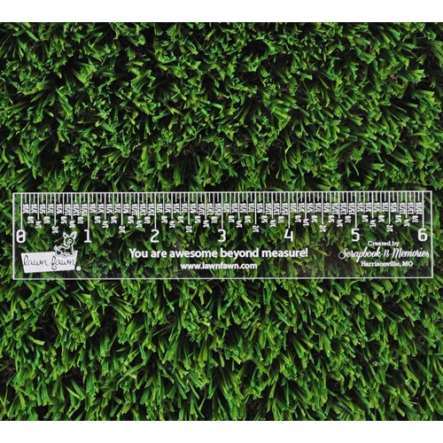 Simon Says Stamp! Lawn Fawn 6 INCH Clear Ruler LF1998