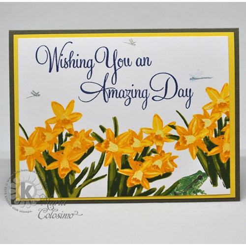 Simon Says Stamp! Kitchen Sink Stamps SPRING DAFFODILS kss009