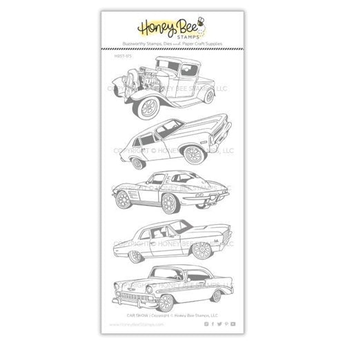Simon Says Stamp! Honey Bee CAR SHOW Clear Stamp Set hbst-175
