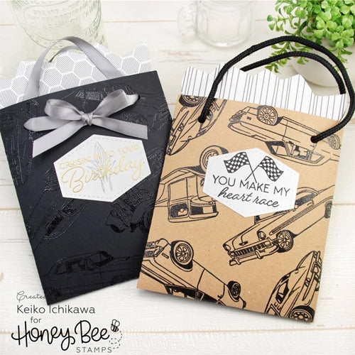 Simon Says Stamp! Honey Bee CAR SHOW Clear Stamp Set hbst-175