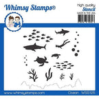 Simon Says Stamp! Whimsy Stamps OCEAN Stencil WSS125