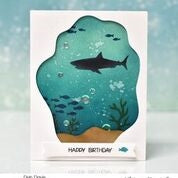 Simon Says Stamp! Whimsy Stamps OCEAN Stencil WSS125