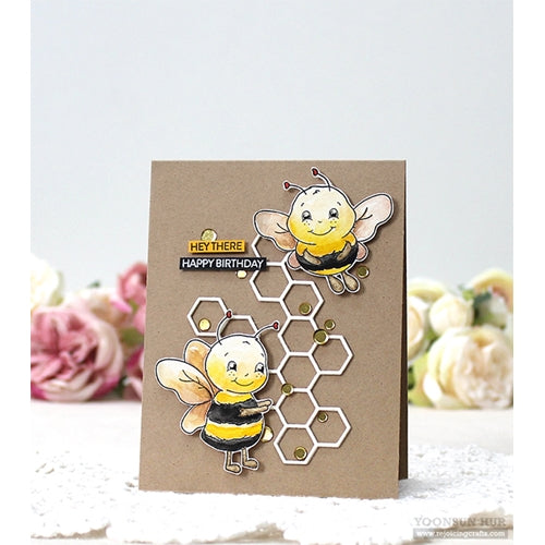 Simon Says Stamp! Simon Says Clear Stamps BEE HAPPY sss202019 | color-code:ALT2