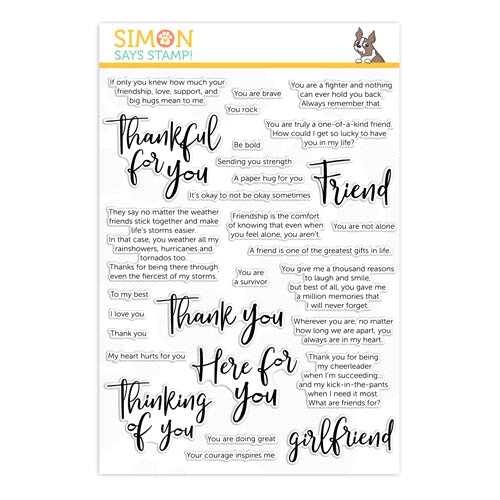 Simon Says Stamp! Simon Says Clear Stamps SAY IT ALL FRIEND sss202000