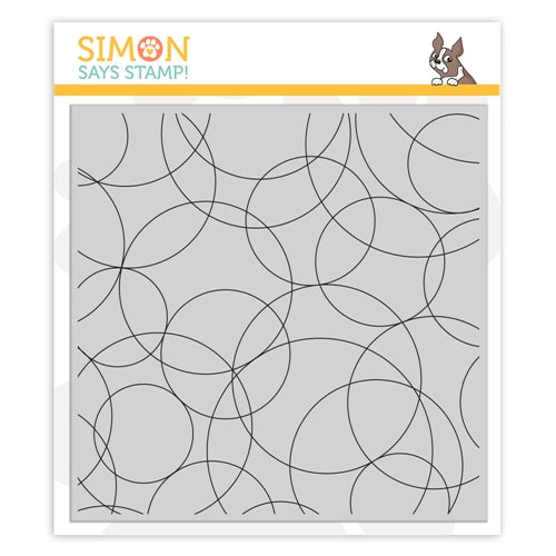 Simon Says Stamp! Simon Says Cling Stamp ROUND AND ROUND BACKGROUND sss101985