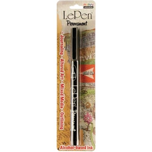 Simon Says Stamp! Marvy BLACK LE PEN Extra Fine Permanent Ink 4210c