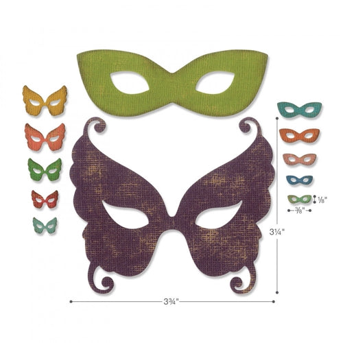 Simon Says Stamp! Tim Holtz Sizzix MASQUERADE Thinlits Dies 664195