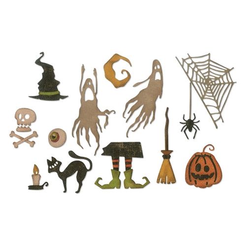 Simon Says Stamp! Tim Holtz Sizzix FRIGHTFUL THINGS Thinlits Dies 664209