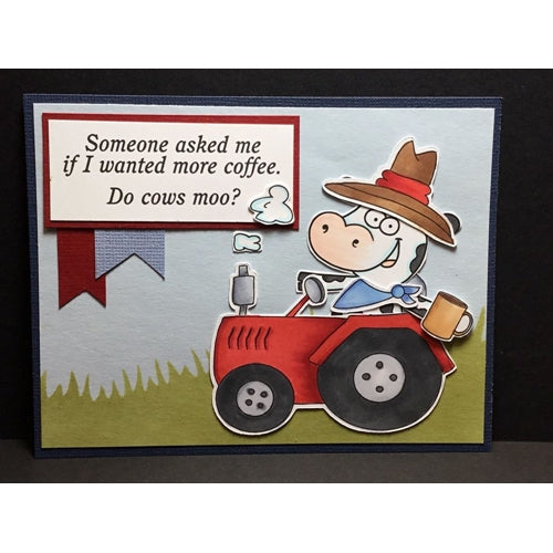 Simon Says Stamp! Riley and Company BASIC COWS Rubber Stamps DUR2