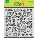 Simon Says Stamp! Newton's Nook Designs MEOW Stencil NN1906T01