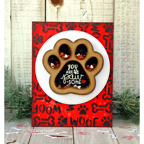 Simon Says Stamp! Newton's Nook Designs WOOF Stencil NN1906T02