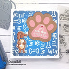 Simon Says Stamp! Newton's Nook Designs WOOF Stencil NN1906T02