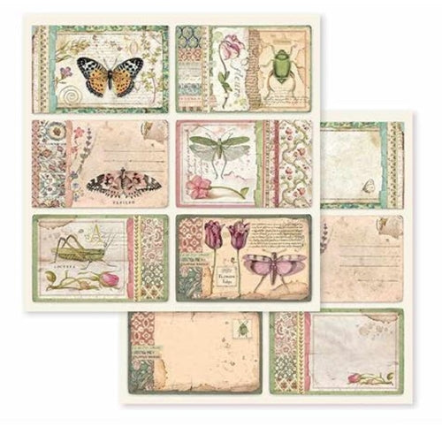 Simon Says Stamp! Stamperia SPRING BOTANIC 12x12 Paper sbbl50