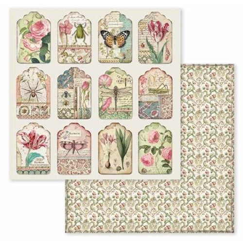 Simon Says Stamp! Stamperia SPRING BOTANIC 12x12 Paper sbbl50