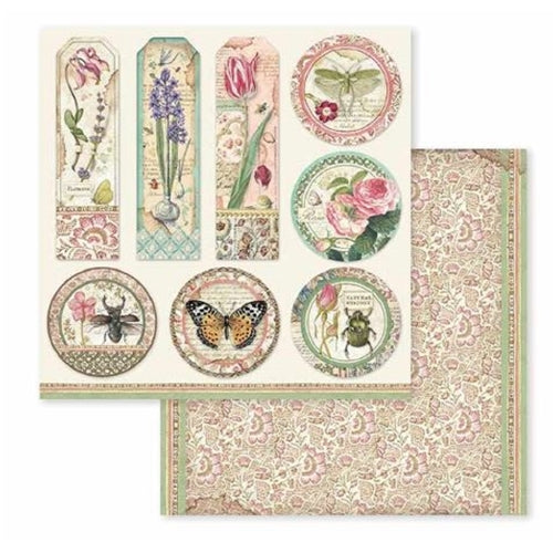 Simon Says Stamp! Stamperia SPRING BOTANIC 12x12 Paper sbbl50